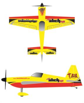 3DHobbyShop AJ Slick yellow-2 Graphic Package